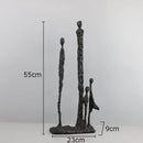 DecorBites™ Abstract Cast Iron Figure Sculpture Modern Home Decor Statue Craft