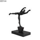 DecorBites™ Abstract Cast Iron Figure Sculpture Modern Home Decor Statue Craft