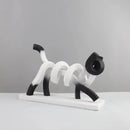 DecorBites™ Abstract Cat Sculpture: Resin Handicrafts for Children's Room Decor
