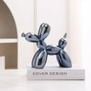 DecorBites™ Abstract Ceramic Balloon Dog Sculpture for Home Office Decor-Gift-Quality Study Room Statue
