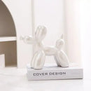 DecorBites™ Abstract Ceramic Balloon Dog Sculpture for Home Office Decor-Gift-Quality Study Room Statue