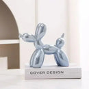 DecorBites™ Abstract Ceramic Balloon Dog Sculpture for Home Office Decor-Gift-Quality Study Room Statue