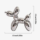 DecorBites™ Abstract Ceramic Balloon Dog Sculpture for Home Office Decor-Gift-Quality Study Room Statue