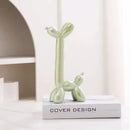 DecorBites™ Abstract Ceramic Balloon Dog Sculpture for Home Office Décor