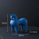 DecorBites™ Abstract Ceramic Horse Sculpture Decorative Figurine