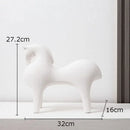 DecorBites™ Abstract Ceramic Horse Sculpture Decorative Figurine