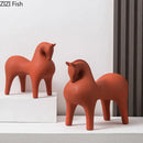 DecorBites™ Abstract Ceramic Horse Sculpture Decorative Figurine