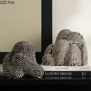 DecorBites™ Abstract Ceramic Rockery Sculpture Ornament for Aesthetic Desk Decoration
