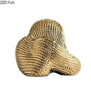 DecorBites™ Abstract Ceramic Rockery Sculpture Ornament for Aesthetic Desk Decoration