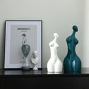 DecorBites™ Abstract Ceramic Sexy Woman Statues - Modern White Decor Ornaments
