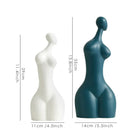 DecorBites™ Abstract Ceramic Sexy Woman Statues - Modern White Decor Ornaments