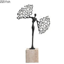 DecorBites™ Abstract Character Marble Sculpture Room Decor
