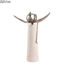 DecorBites™ Abstract Character Marble Sculpture Room Decor