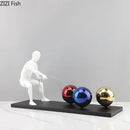 DecorBites™ Abstract Character Metal Sculpture Desk Ornament Aesthetic Room Decor