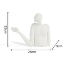 DecorBites™ Abstract Character Resin Sculpture Desk Decoration for Modern Aesthetics