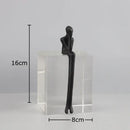 DecorBites™ Abstract Character Sculpture with Crystal Base for Modern Room Decor