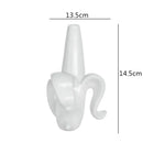 DecorBites™ Abstract Character White Ceramics Vase Home Decor Handcrafted Modern Flower Arrangement