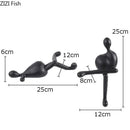 DecorBites™ Abstract Characters Resin Sculpture Desk Decoration Modern Home Decor Figure Statue