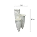 DecorBites™ Abstract Coral Reef Ceramic Vase Triangle Shape Handicraft Home Decor Vase