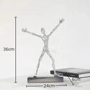 DecorBites™ Abstract Couple Statue for Desk Decoration and Room Aesthetics