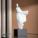 DecorBites™ Abstract Dancer Figure Resin Sculpture for Modern Home Decor