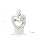 DecorBites™ Abstract Dancer Figure Resin Sculpture for Modern Home Decor