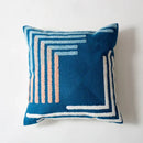 DecorBites™ Abstract Embroidered Pillow Cover 45x45cm Pink Beige for Living Room