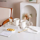 DecorBites™ Abstract Face Ceramic Coffee Mug Dining Table Teacup Juice Container