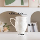 DecorBites™ Abstract Face Ceramic Coffee Mug Dining Table Teacup Juice Container