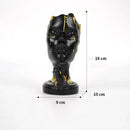 DecorBites™ Abstract Face Mask Silence Gold Resin Statue Home Decor Figurine
