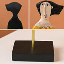 DecorBites™ Abstract Face Resin Art Ornament Figure Statues for Home and Office Decor