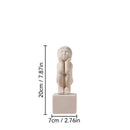 DecorBites™ Abstract Family Character Ceramic Sculpture Desk Decoration