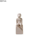 DecorBites™ Abstract Family Character Ceramic Sculpture Desk Decoration