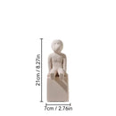 DecorBites™ Abstract Family Character Ceramic Sculpture Desk Decoration