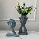 DecorBites™ Abstract Family Flowerpot Ornament for Home Interior Decoration