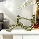 DecorBites™ Abstract Family Resin Sculpture for Desk Decor and Room Aesthetic