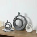 DecorBites™ Abstract Family Sculpture Set Geometric Home Decoration Ornaments