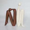 DecorBites™ Abstract Figure Resin Sculpture Desk Decor Modern Home Ornament