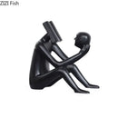 DecorBites™ Abstract Figure Sculpture Creative Resin Decor for Room Aesthetic Appeal