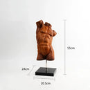 DecorBites™ Abstract Figure Sculpture: David Brokeback Male Body Decorative Figurine