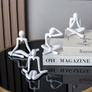 DecorBites™ Abstract Figures Ornament Sculpture for Home Office Decor