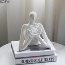 DecorBites™ Abstract Figures Sculpture Decor: Resin Desk Statue Ornament for Room Aesthetics