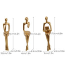 DecorBites™ Abstract Figurines Set of 3 - Modern Art Sculpture for Home and Office
