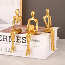 DecorBites™ Abstract Figurines Set of 3 - Modern Art Sculpture for Home and Office