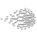 DecorBites™ Abstract Fish Ceramic Wall Decoration 5-Piece Set for Children's Room