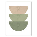Abstract Wall Art Trio Green Plants