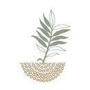 Abstract Wall Art Trio Green Plants