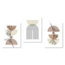 Abstract Wall Art Trio Green Plants