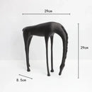 Decorbites abstract horse iron sculpture set living room metal decor
