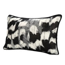 Decorbites abstract monochrome jacquard lumbar pillow cover bedroom